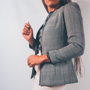 Vintage Houndstooth Blazer